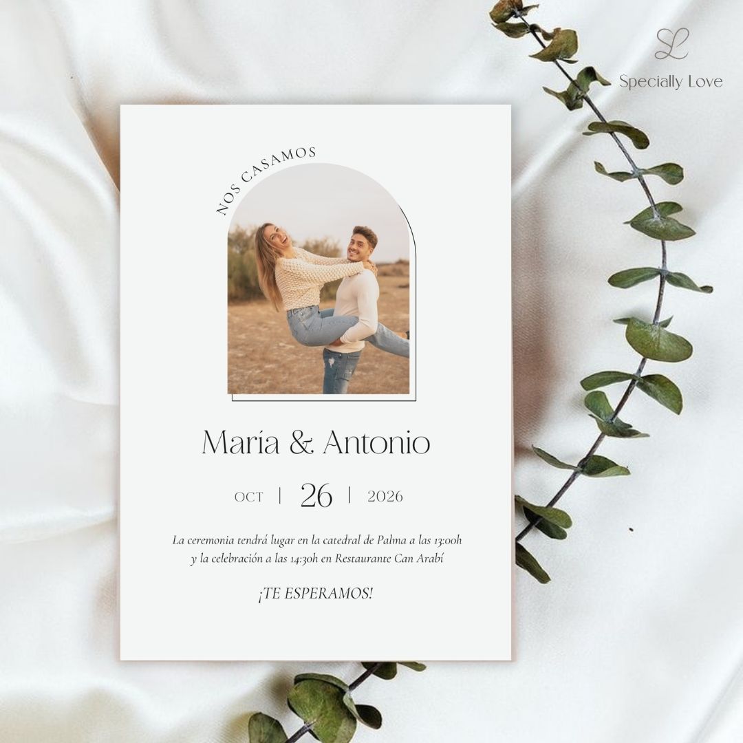 Invitaciones de boda para imprimir waves photo